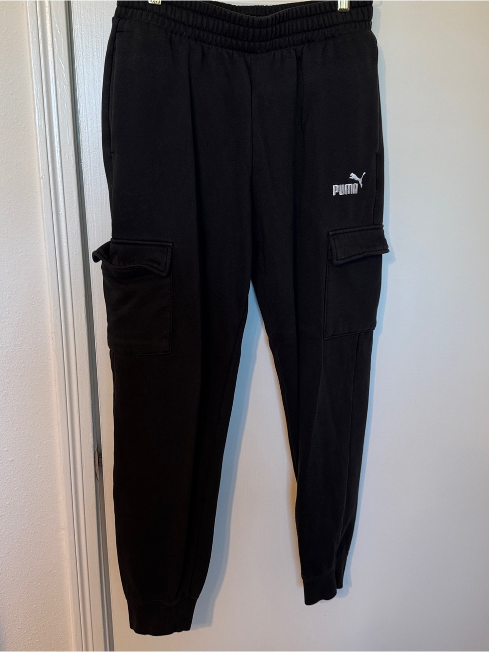 Puma Black Cargo Jogger Sweatpants